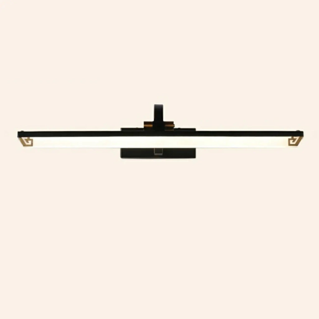 Lampada da Bagno a LED da Toeletta in Acrilico Nero ad Arco