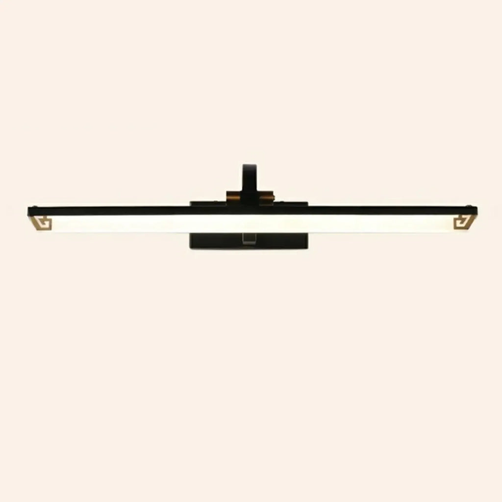 Lampada da Bagno a LED da Toeletta in Acrilico Nero ad Arco