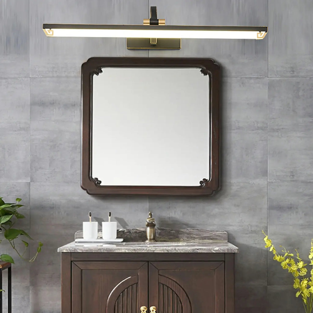 Lampada da Bagno a LED da Toeletta in Acrilico Nero ad Arco
