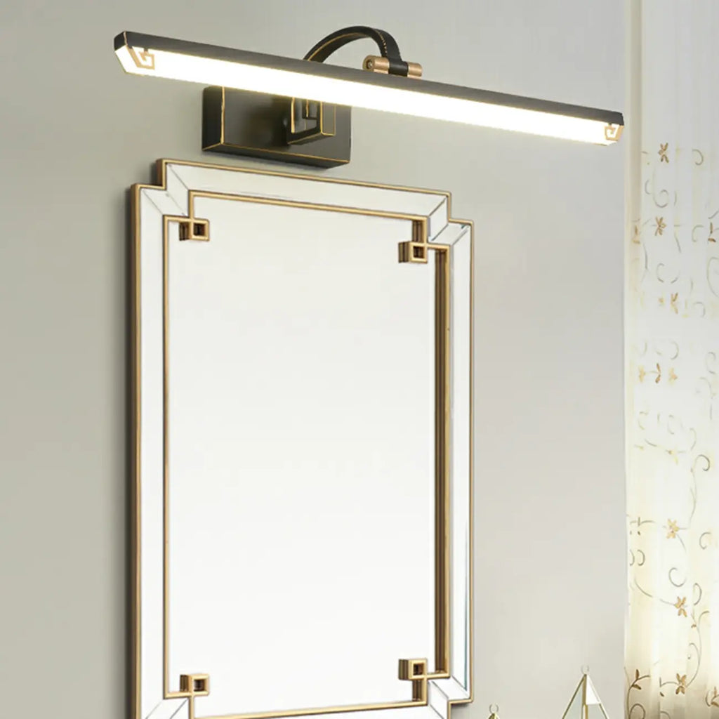Lampada da Bagno a LED da Toeletta in Acrilico Nero ad Arco