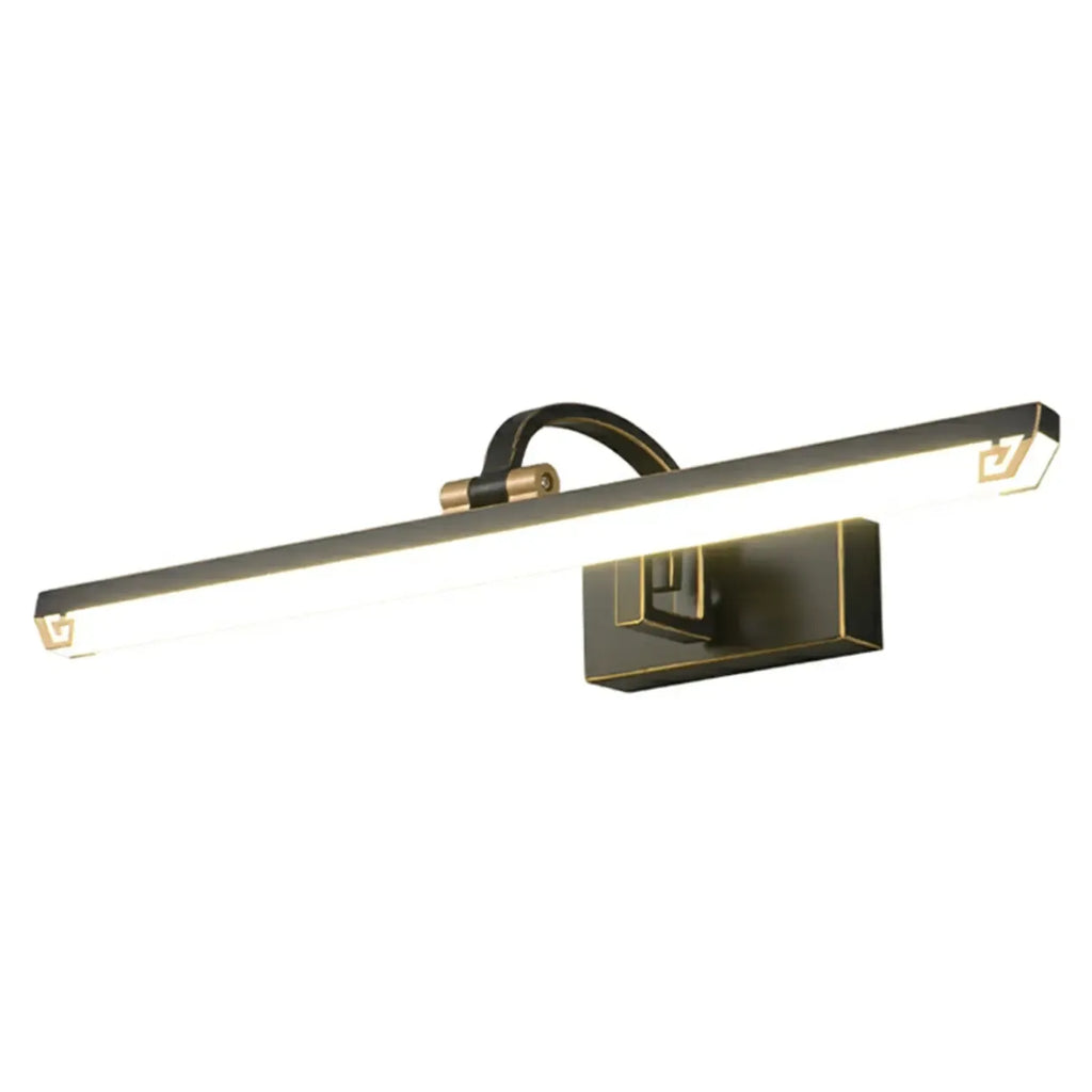 Lampada da Bagno a LED da Toeletta in Acrilico Nero ad Arco