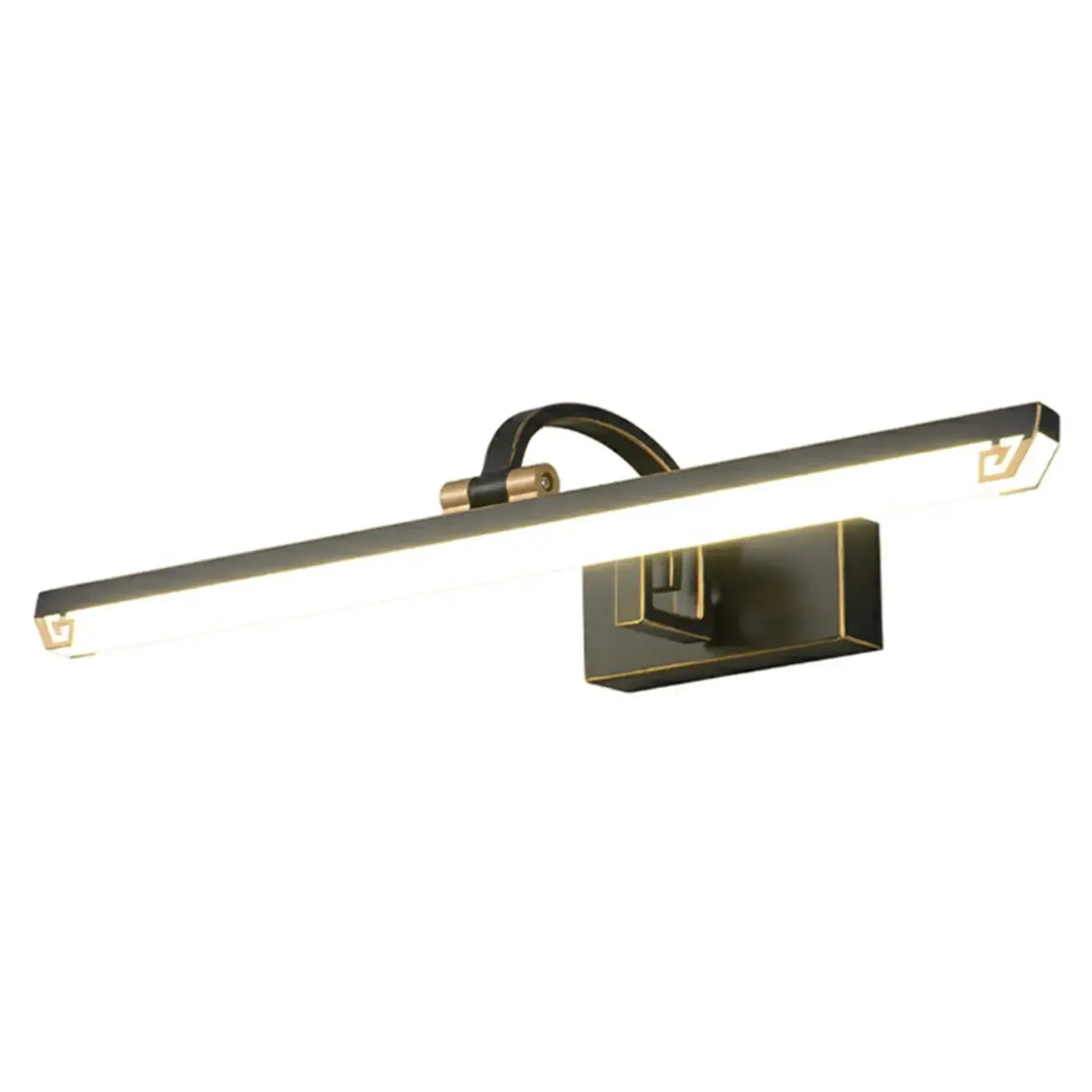 Lampada da Bagno a LED da Toeletta in Acrilico Nero ad Arco