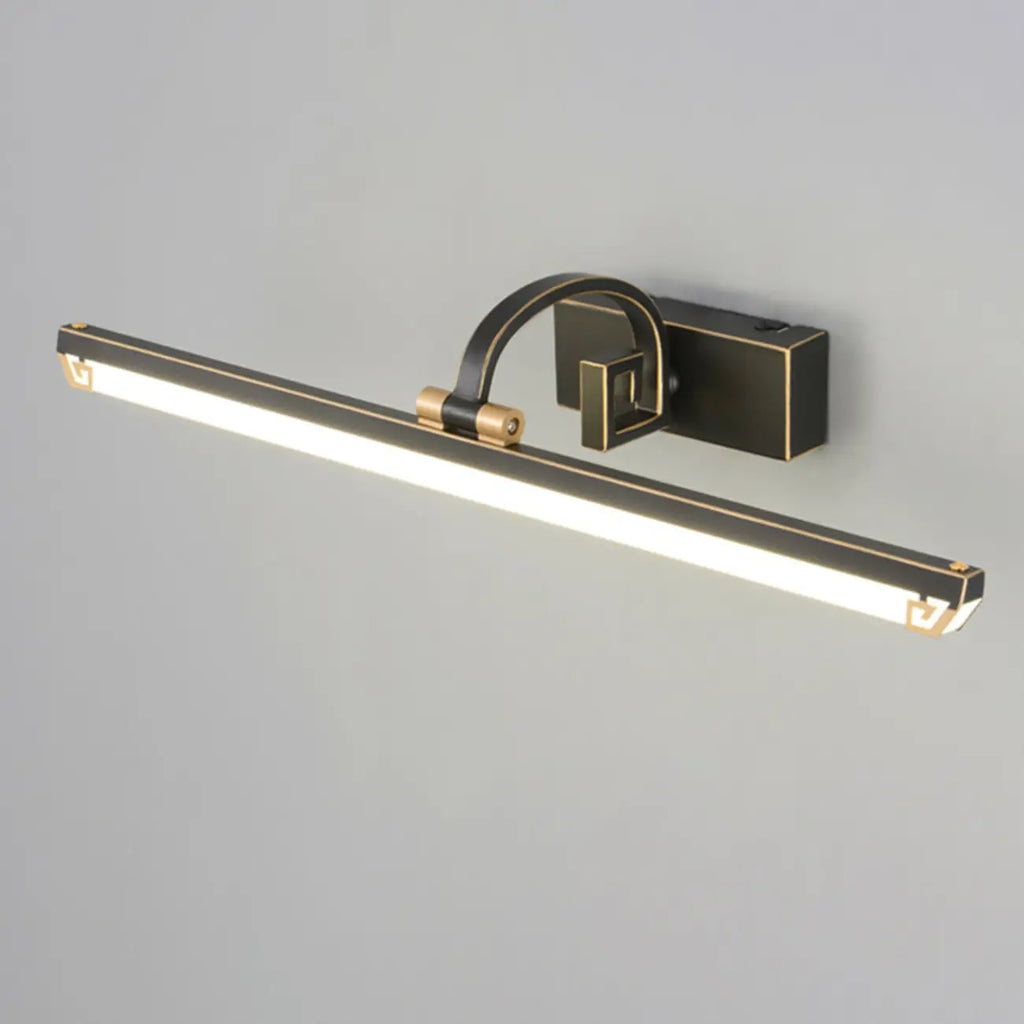Lampada da Bagno a LED da Toeletta in Acrilico Nero ad Arco