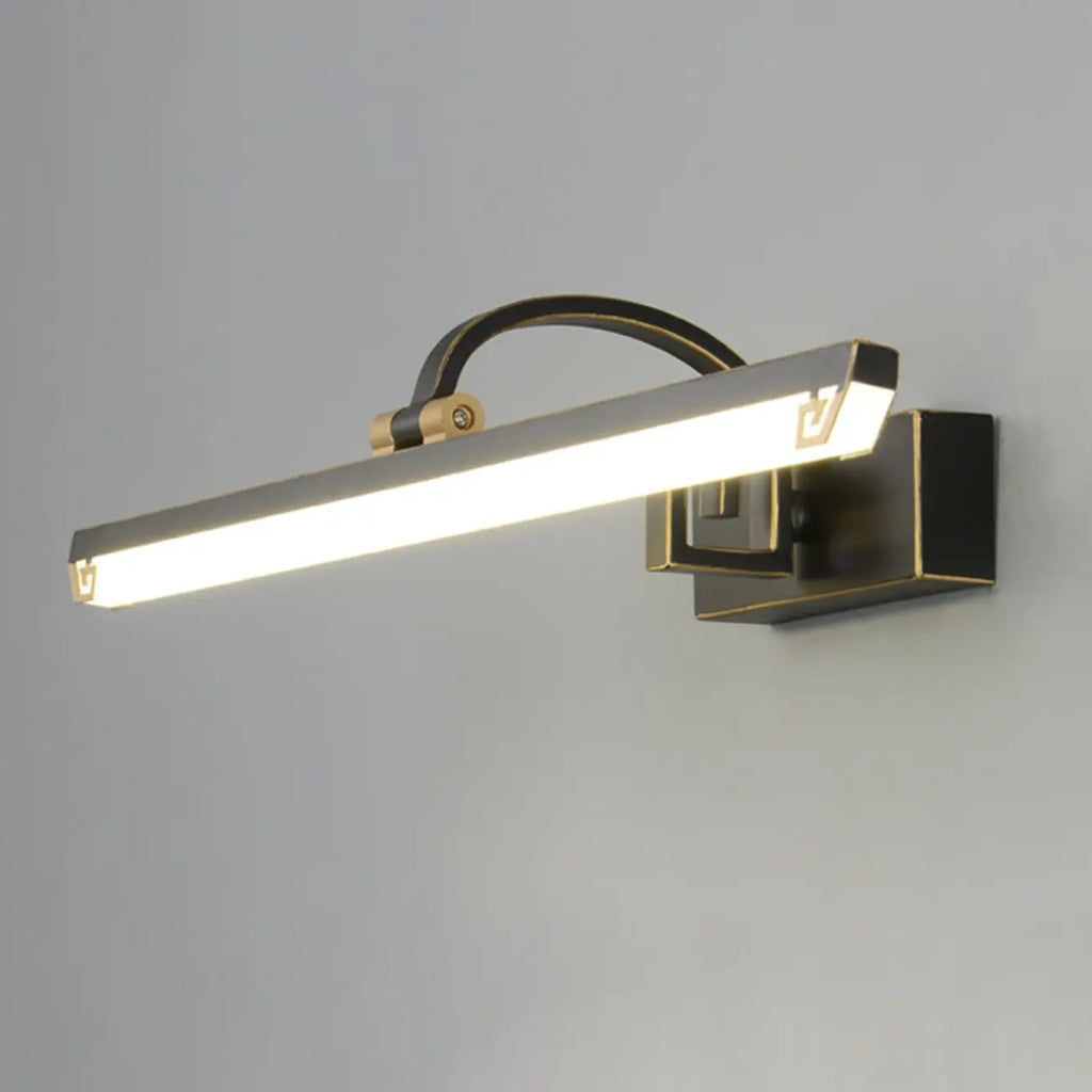 Lampada da Bagno a LED da Toeletta in Acrilico Nero ad Arco