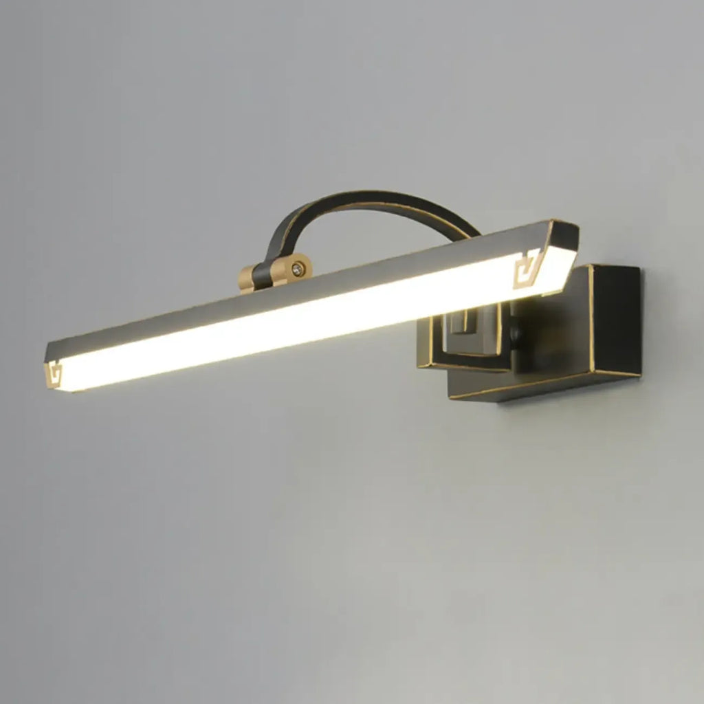 Lampada da Bagno a LED da Toeletta in Acrilico Nero ad Arco