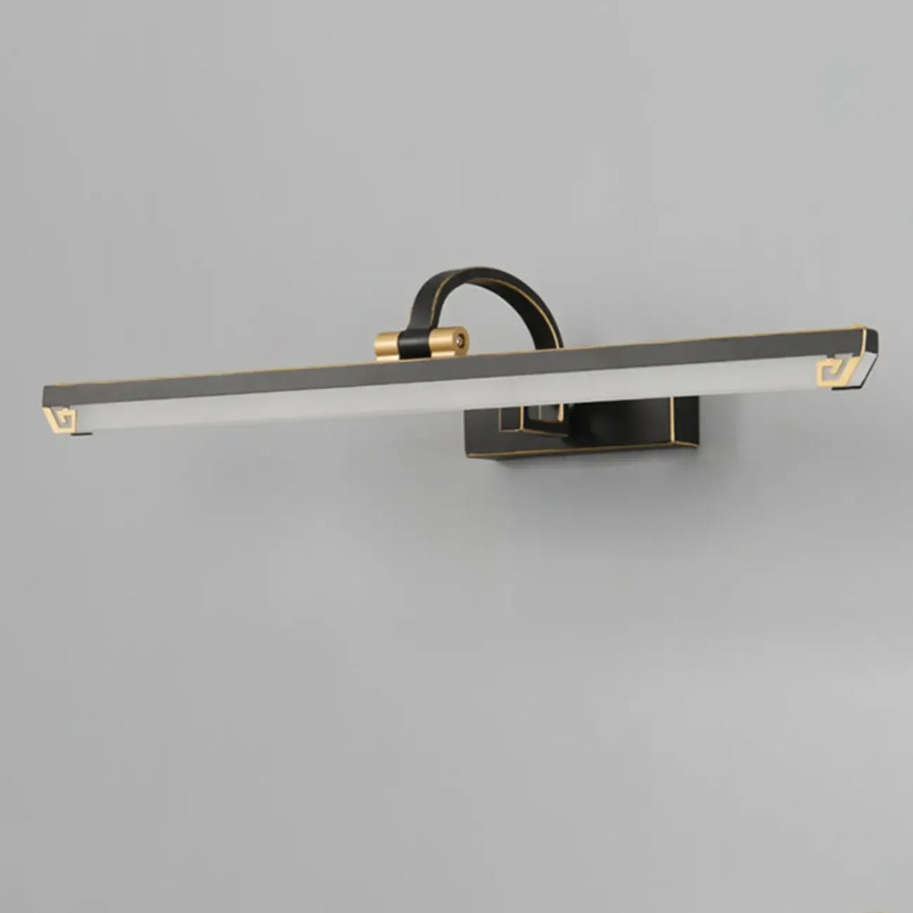 Lampada da Bagno a LED da Toeletta in Acrilico Nero ad Arco
