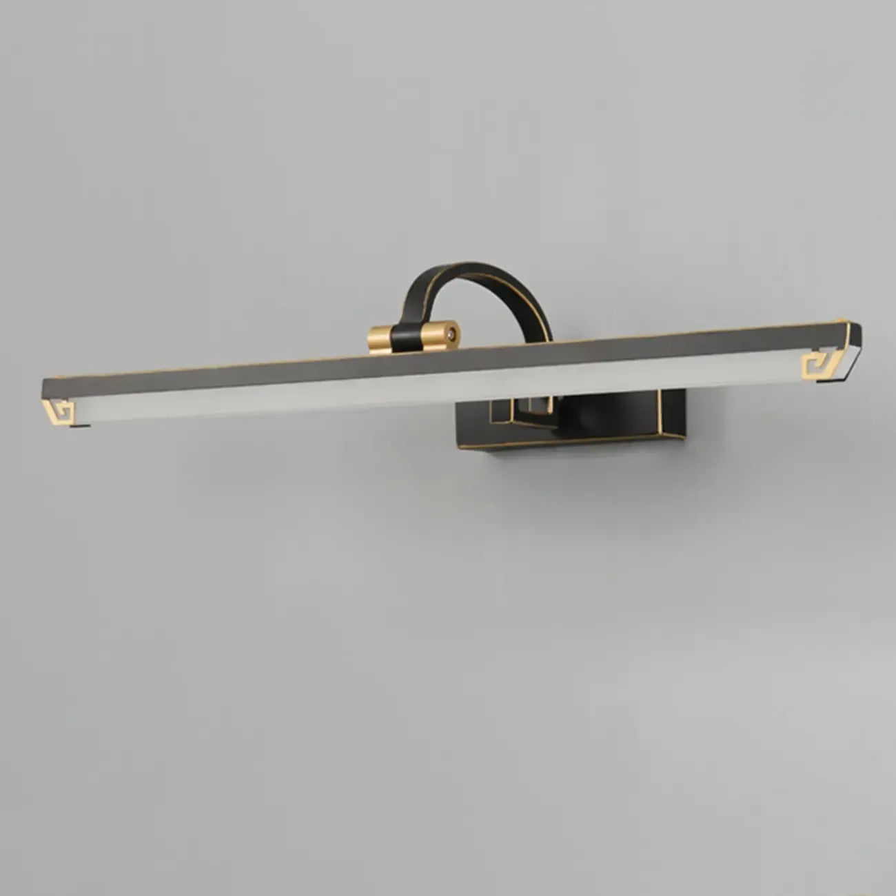 Lampada da Bagno a LED da Toeletta in Acrilico Nero ad Arco