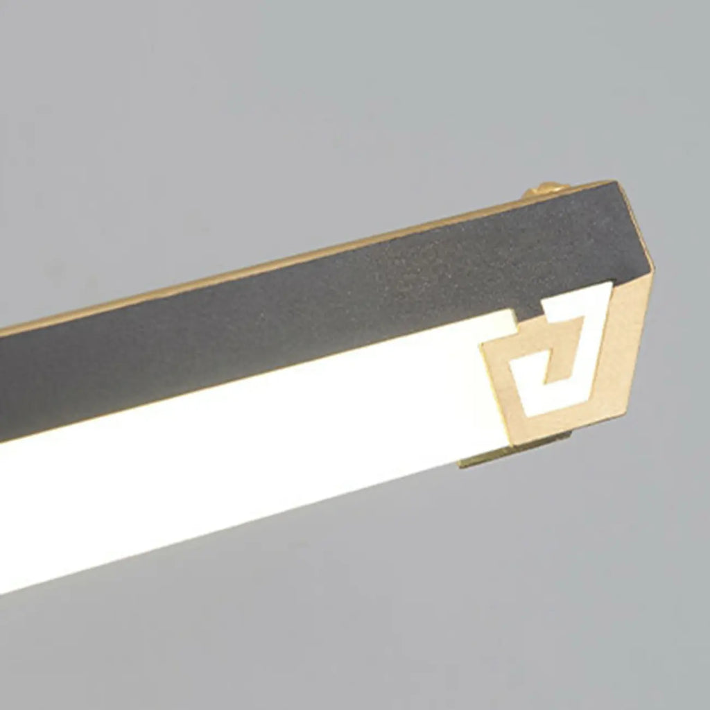 Lampada da Bagno a LED da Toeletta in Acrilico Nero ad Arco