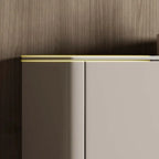 Buffet glamour en bois blanc et noir avec rangement