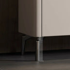 Buffet glamour en bois blanc et noir avec rangement