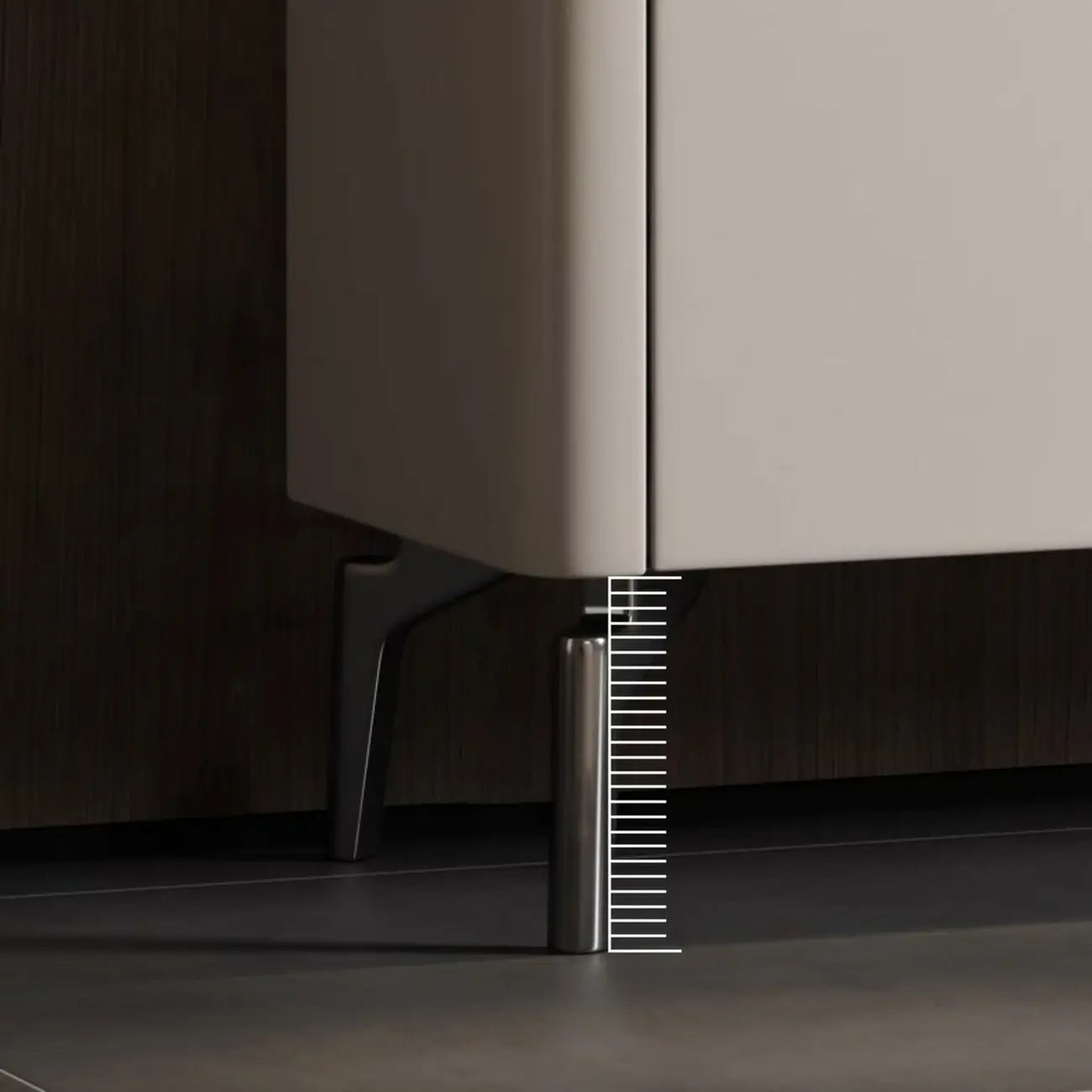 Buffet glamour en bois blanc et noir avec rangement