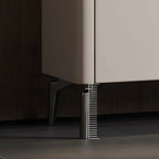 Buffet glamour en bois blanc et noir avec rangement