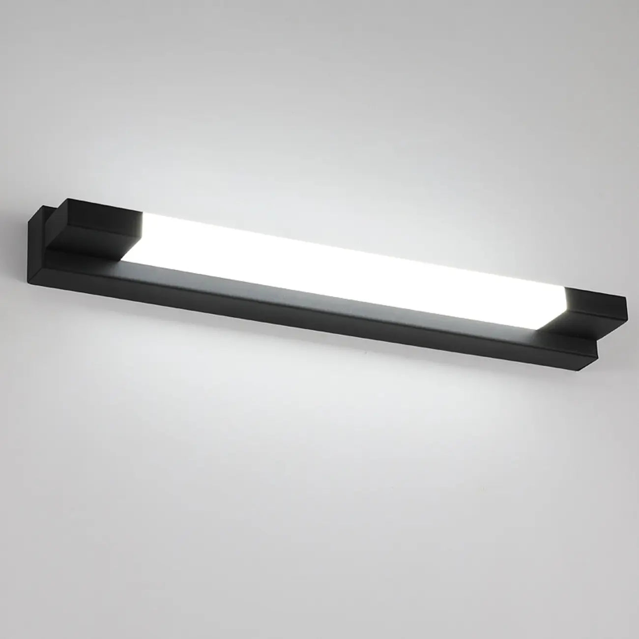 Applique murale moderne noire à LED dimmable avec abat-jour en acrylique