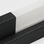 Applique murale moderne noire à LED dimmable avec abat-jour en acrylique
