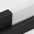 Applique murale moderne noire à LED dimmable avec abat-jour en acrylique