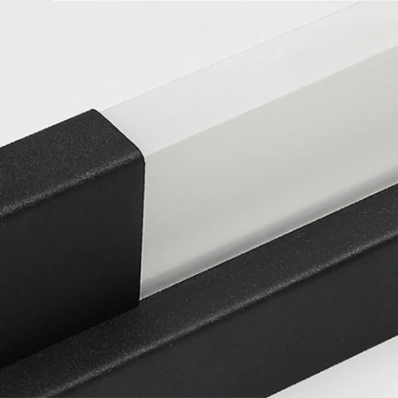 Applique murale moderne noire à LED dimmable avec abat-jour en acrylique