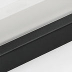 Applique murale moderne noire à LED dimmable avec abat-jour en acrylique