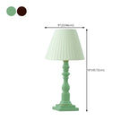 Lampe de chevet moderne et élégante avec base en bois et tissu
