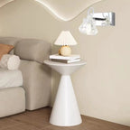 Applique murale de luxe argentée à 3 têtes avec verre transparent pour salle de bain