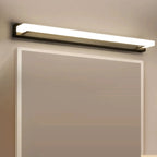 Applique murale LED moderne en acrylique noir à intensité variable pour salle de bain
