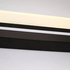 Applique murale LED moderne en acrylique noir à intensité variable pour salle de bain