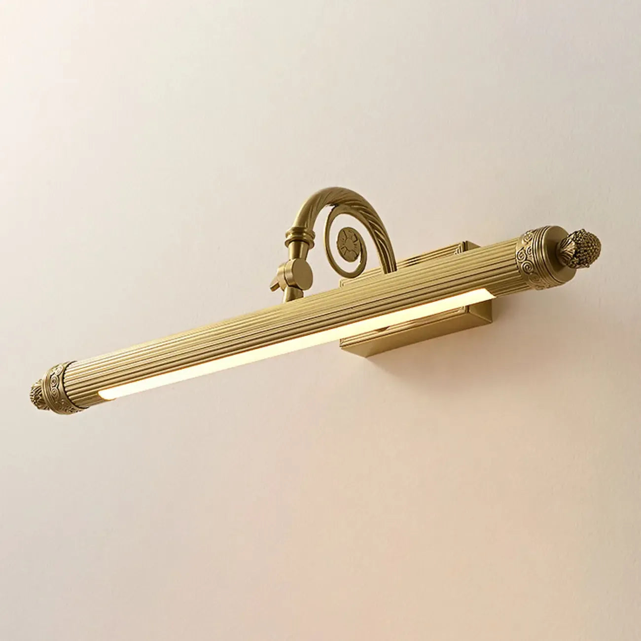 Bagno Golden Down Tube - Lampada da trucco a LED con luce calda