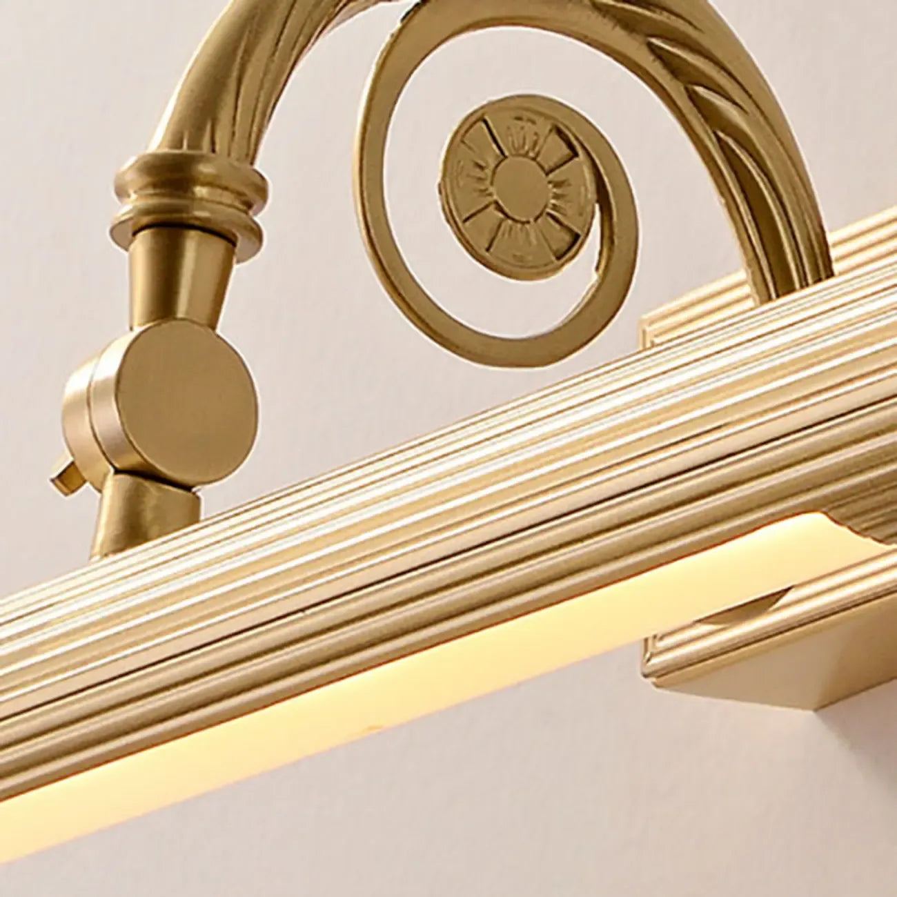 Bagno Golden Down Tube - Lampada da trucco a LED con luce calda
