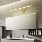 Applique a LED lineare moderna e arcuata color oro