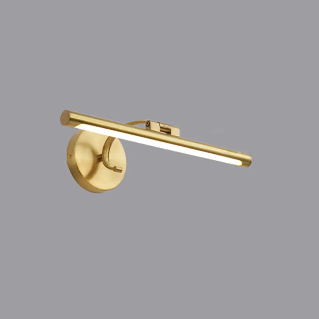 Applique a LED lineare moderna e arcuata color oro