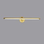 Applique a LED lineare moderna e arcuata color oro