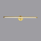 Applique a LED lineare moderna e arcuata color oro