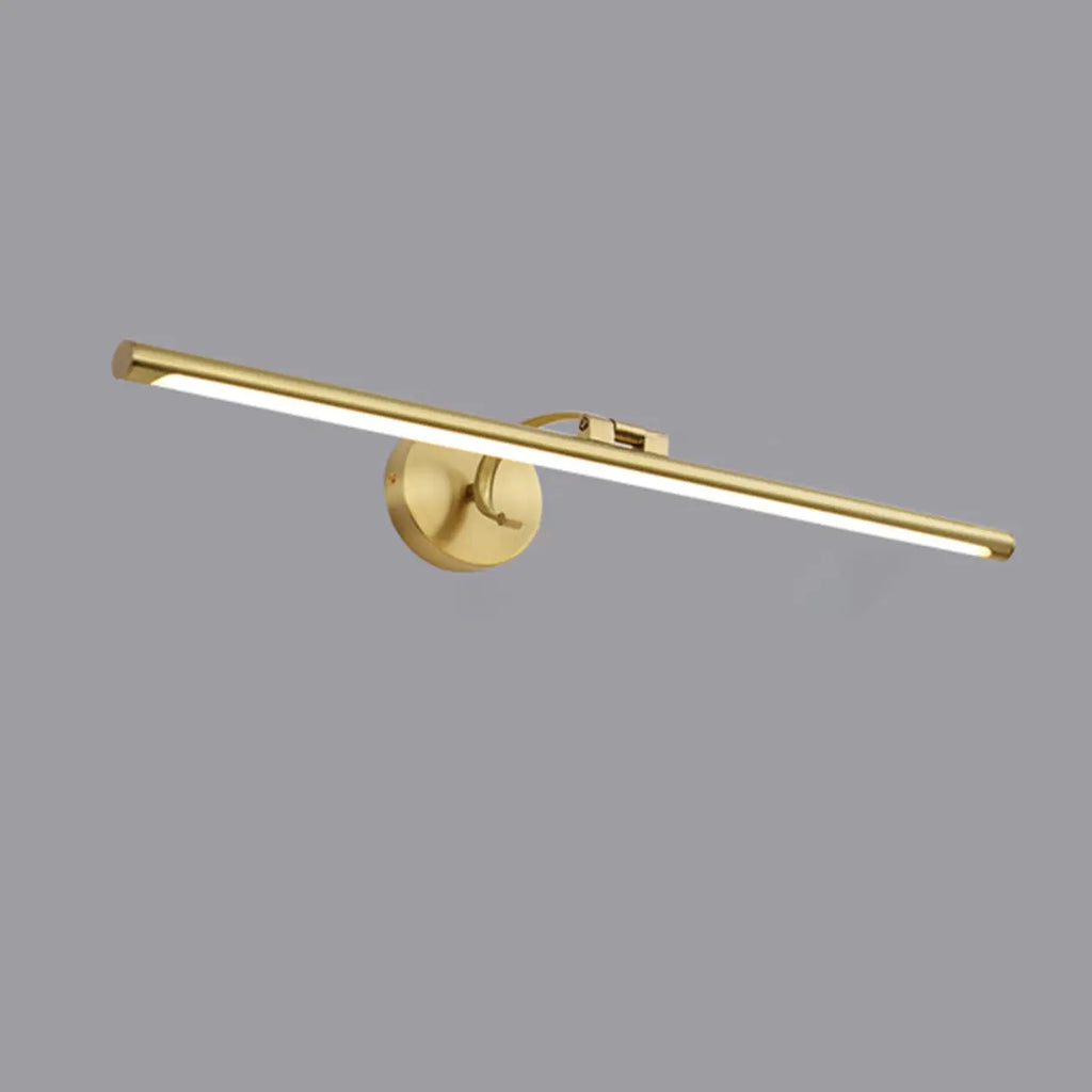 Applique a LED lineare moderna e arcuata color oro