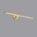 Applique a LED lineare moderna e arcuata color oro