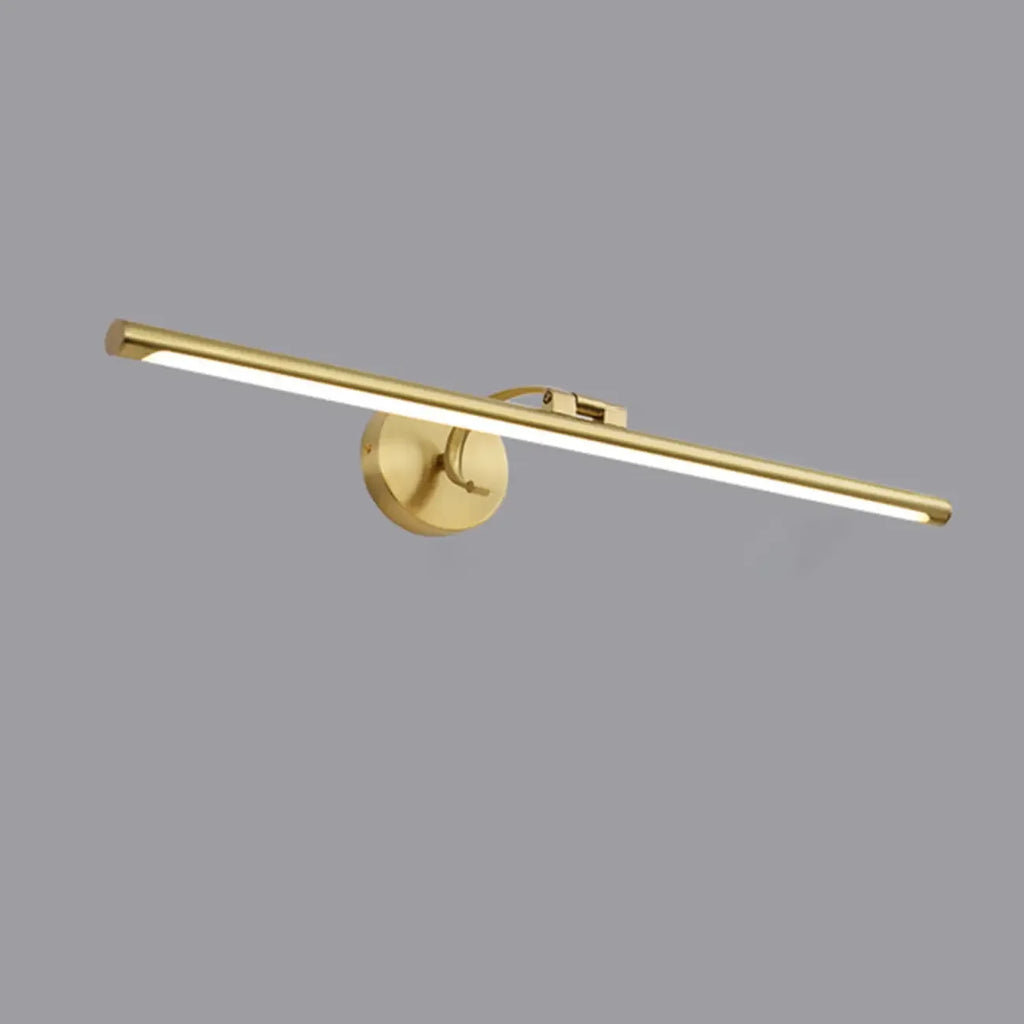 Applique a LED lineare moderna e arcuata color oro