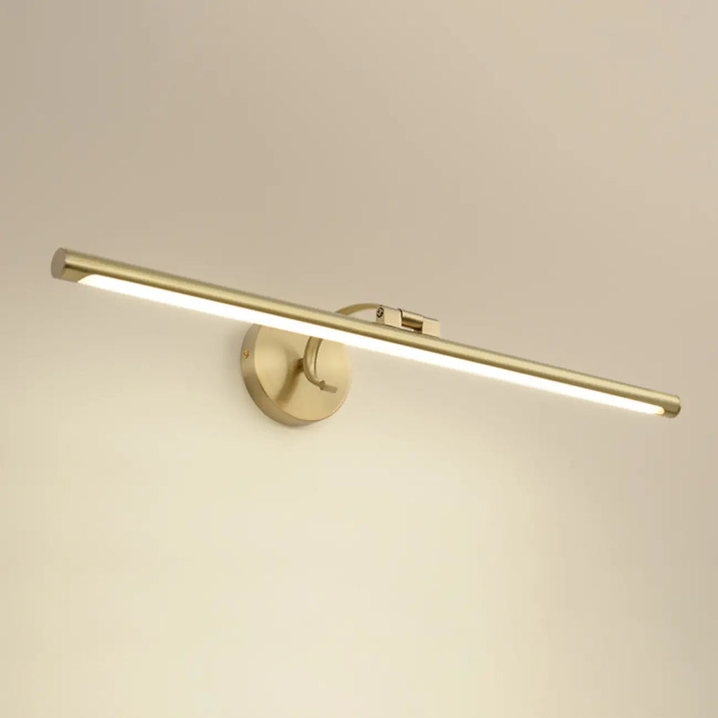 Applique a LED lineare moderna e arcuata color oro