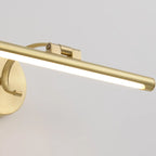 Applique a LED lineare moderna e arcuata color oro