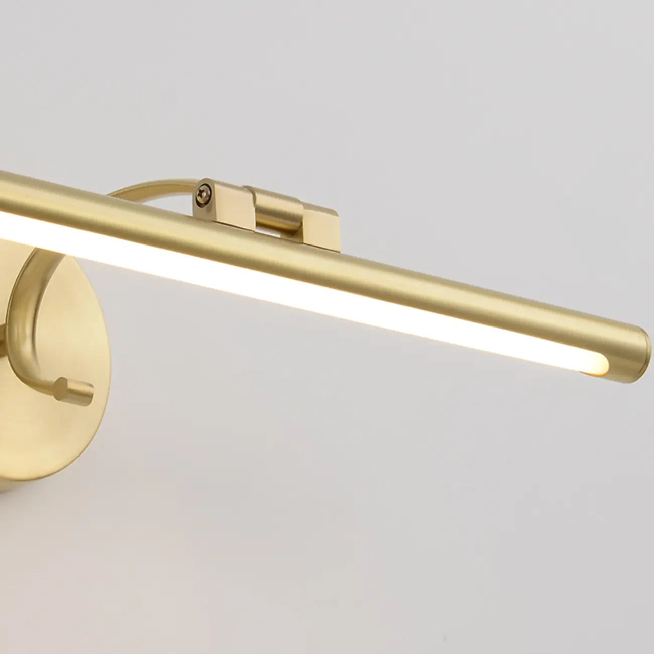Applique a LED lineare moderna e arcuata color oro