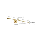 Applique a LED lineare moderna e arcuata color oro