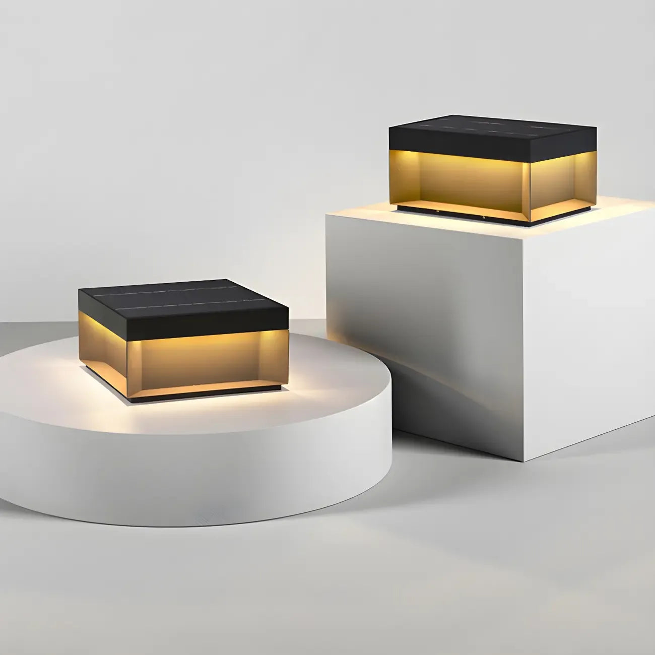 Lampadaires extérieurs rectangulaires modernes à LED