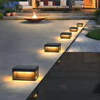Lampadaires extérieurs rectangulaires modernes à LED
