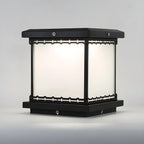 Lampe de table LED cubique moderne avec finition mate pour l'extérieur