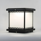 Lampe de table LED cubique moderne avec finition mate pour l'extérieur