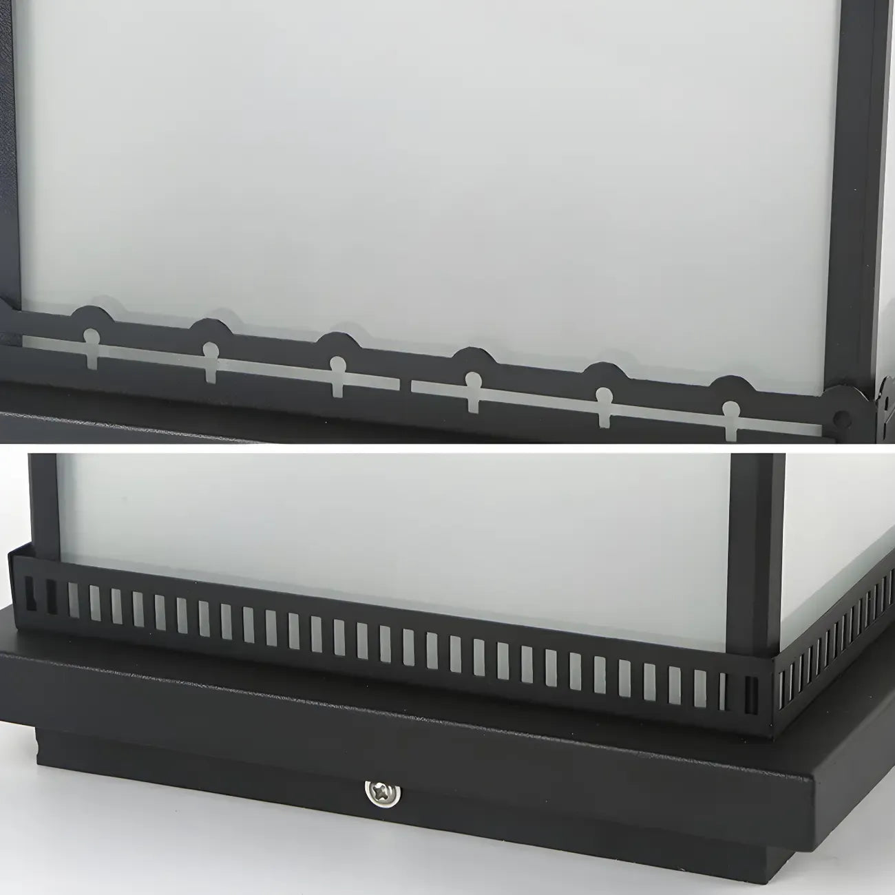 Lampe de table LED cubique moderne avec finition mate pour l'extérieur