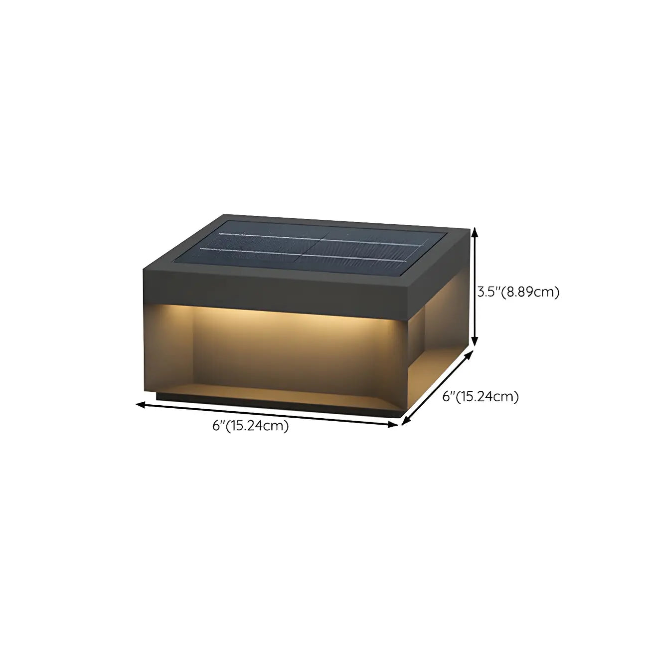 Lampadaires extérieurs rectangulaires modernes à LED