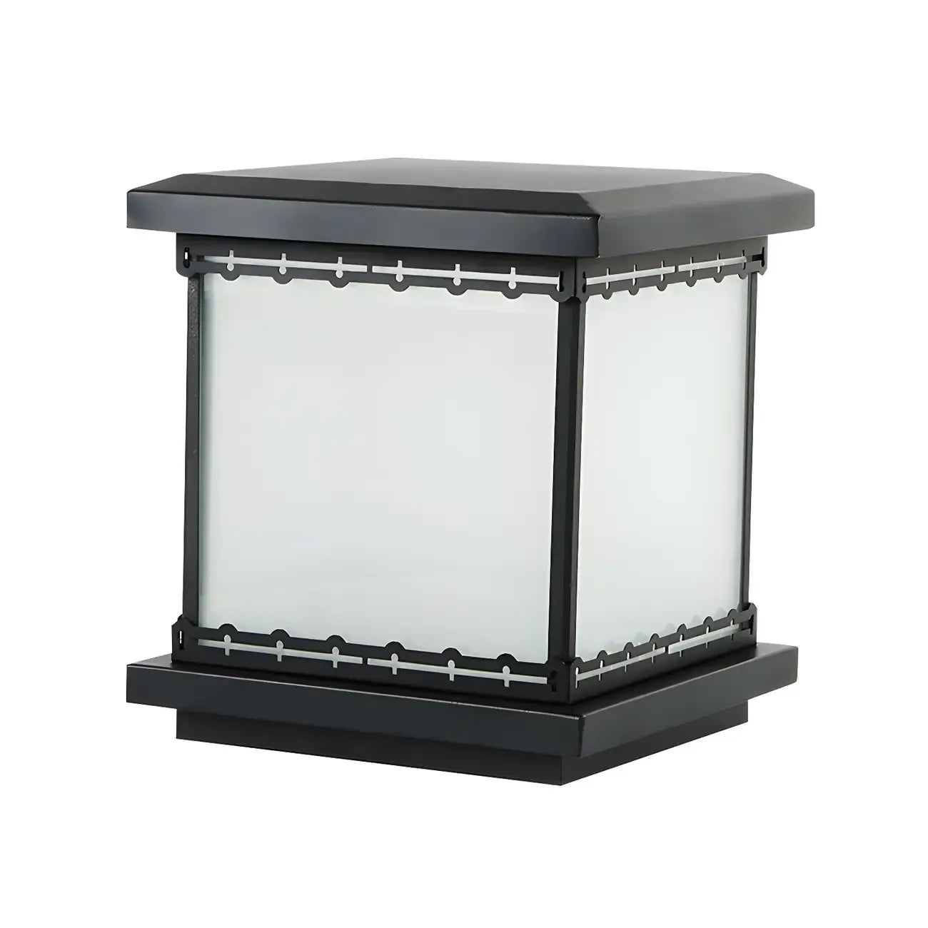 Lampe de table LED cubique moderne avec finition mate pour l'extérieur
