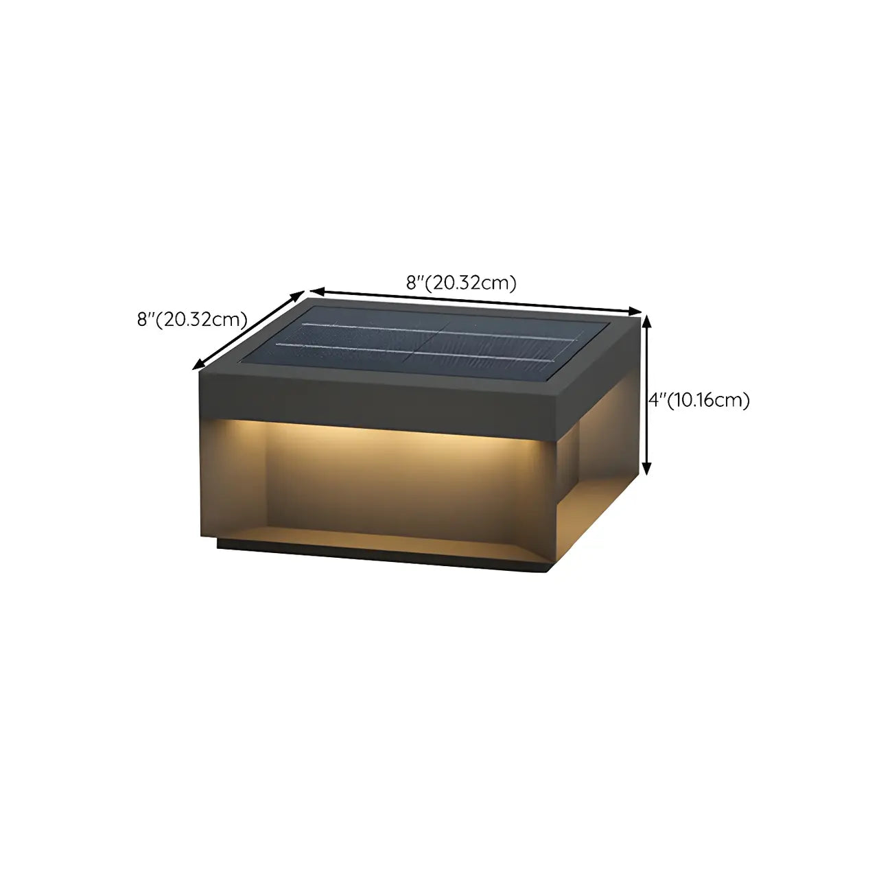Lampadaires extérieurs rectangulaires modernes à LED