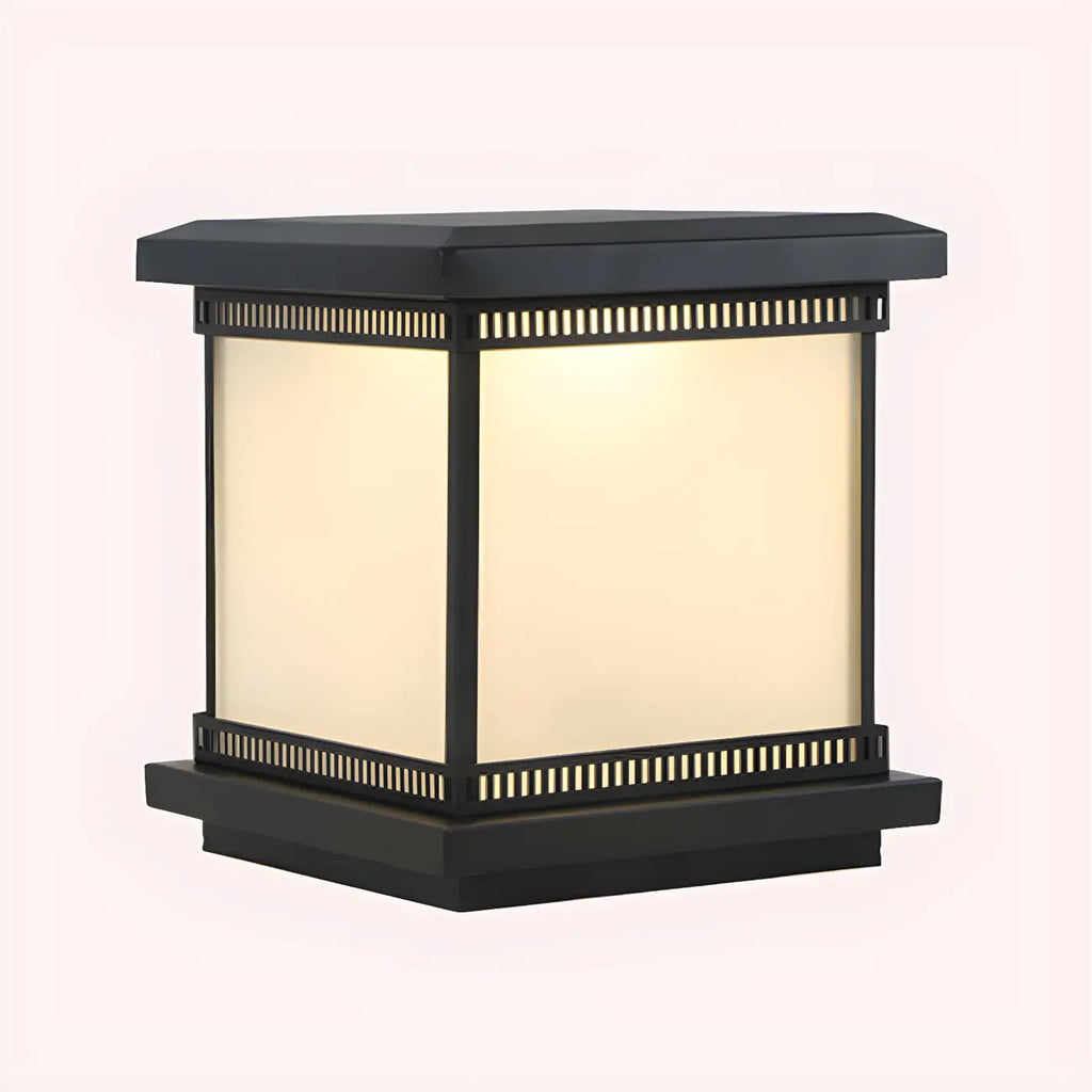 Lampe de table LED cubique moderne avec finition mate pour l'extérieur