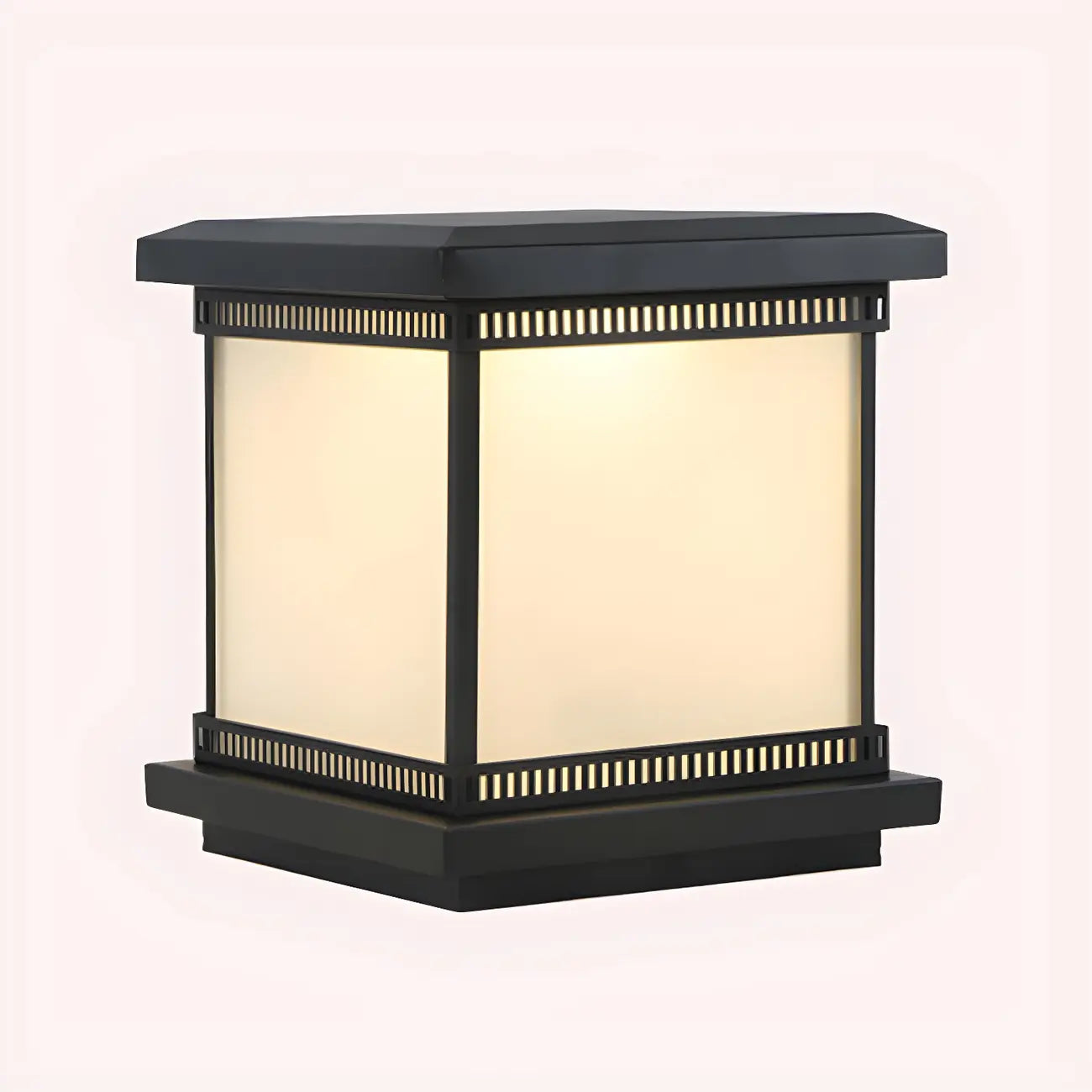 Lampe de table LED cubique moderne avec finition mate pour l'extérieur