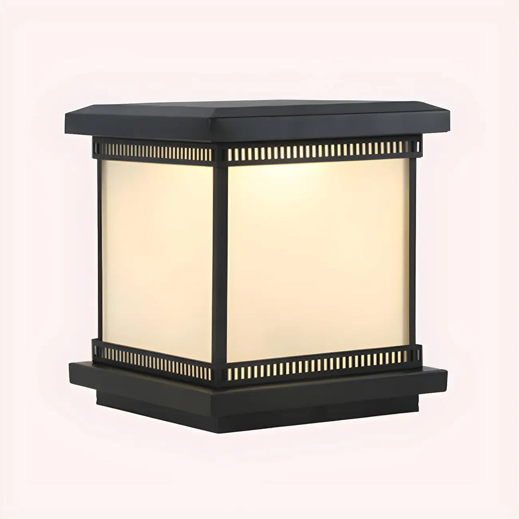 Lampe de table LED cubique moderne avec finition mate pour l'extérieur
