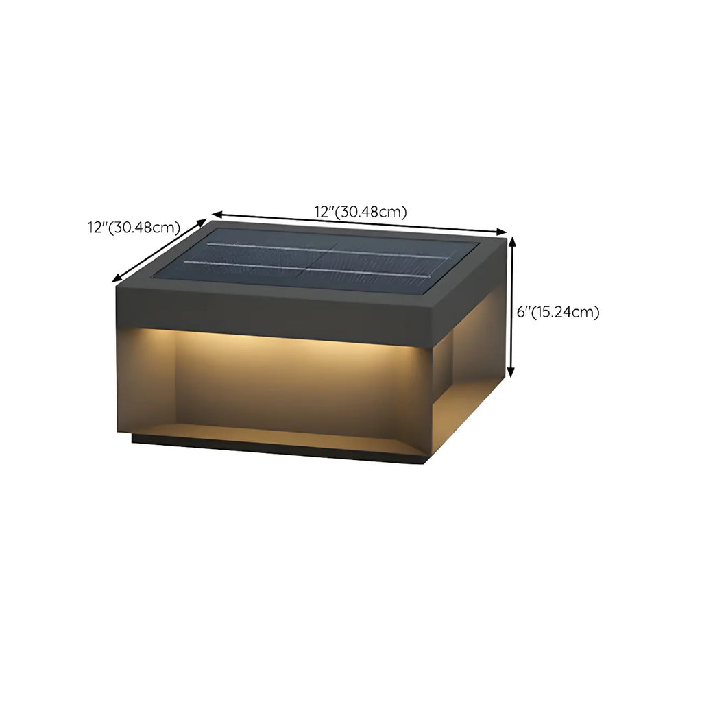 Lampadaires extérieurs rectangulaires modernes à LED